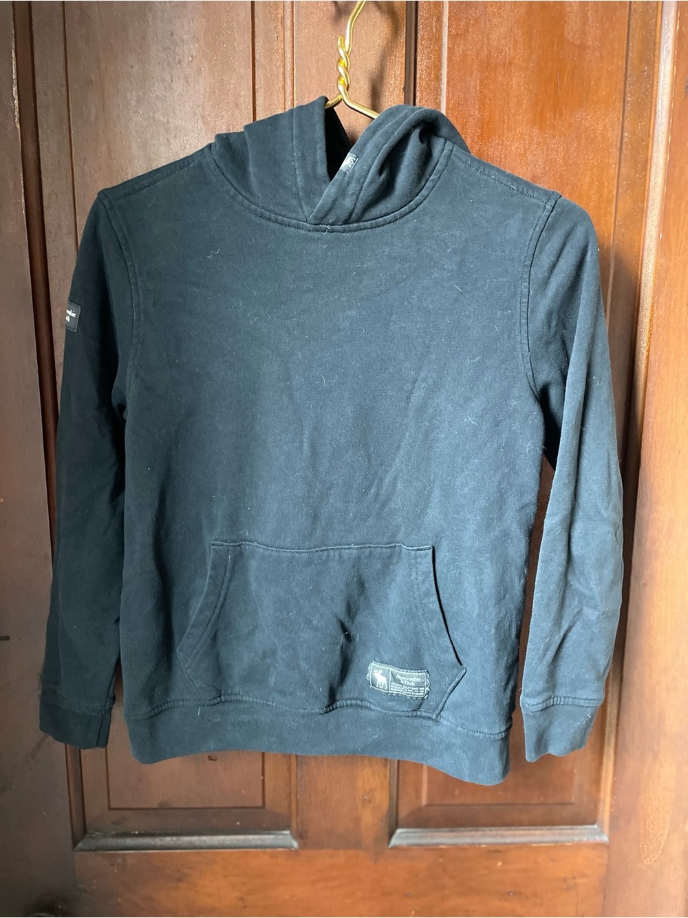 abercrombie kids boys 11/12 black hoodie